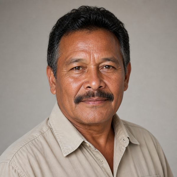 AI-generated portrait of Nestor Chuc, a fictional agent